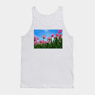 Pink Tulip Fields Tank Top